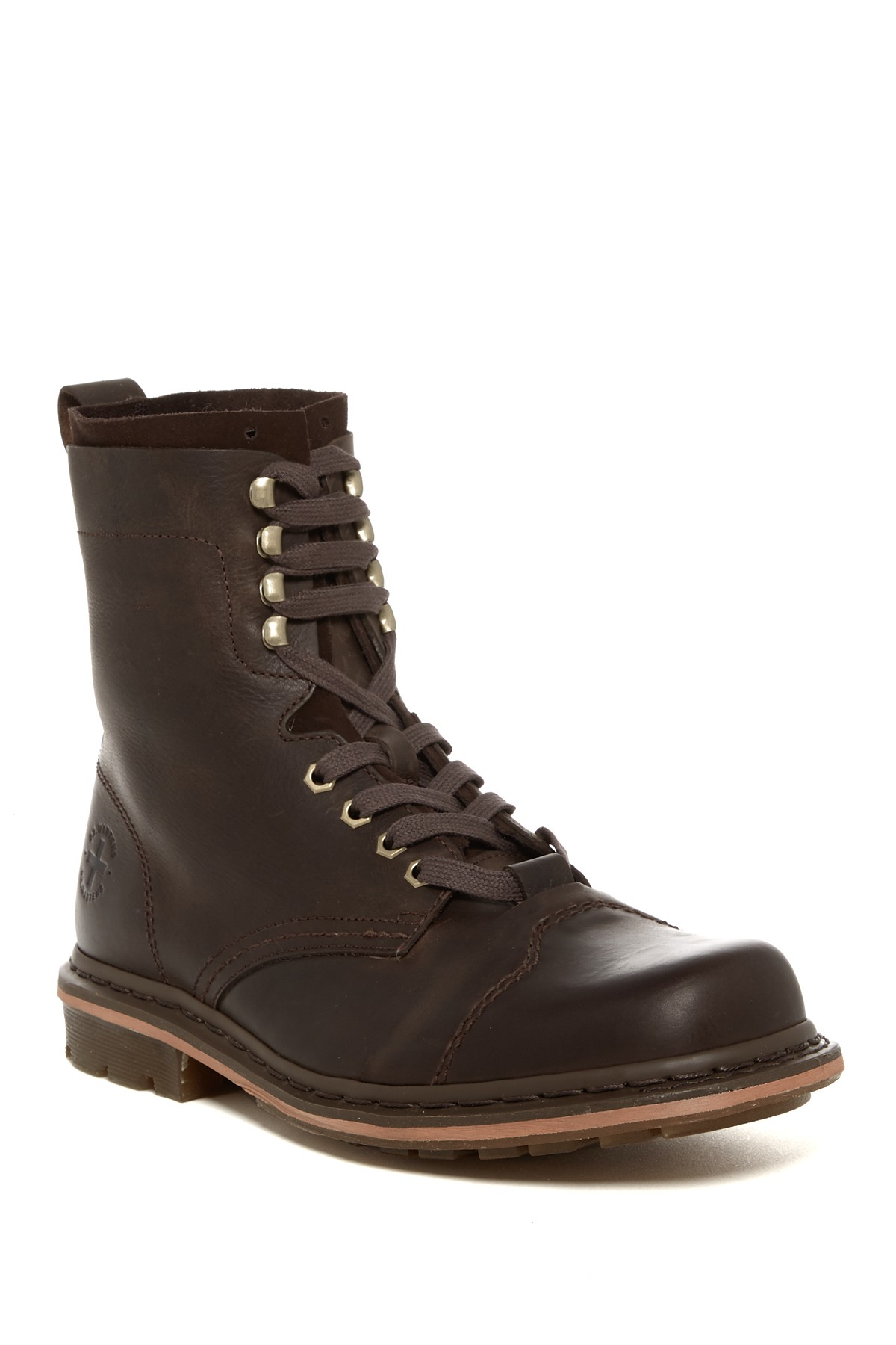 for sale dr martens pier cap toe combat boots unisex dark brown leather new for sale dr martens pier cap toe combat boots unisex dark brown leather new